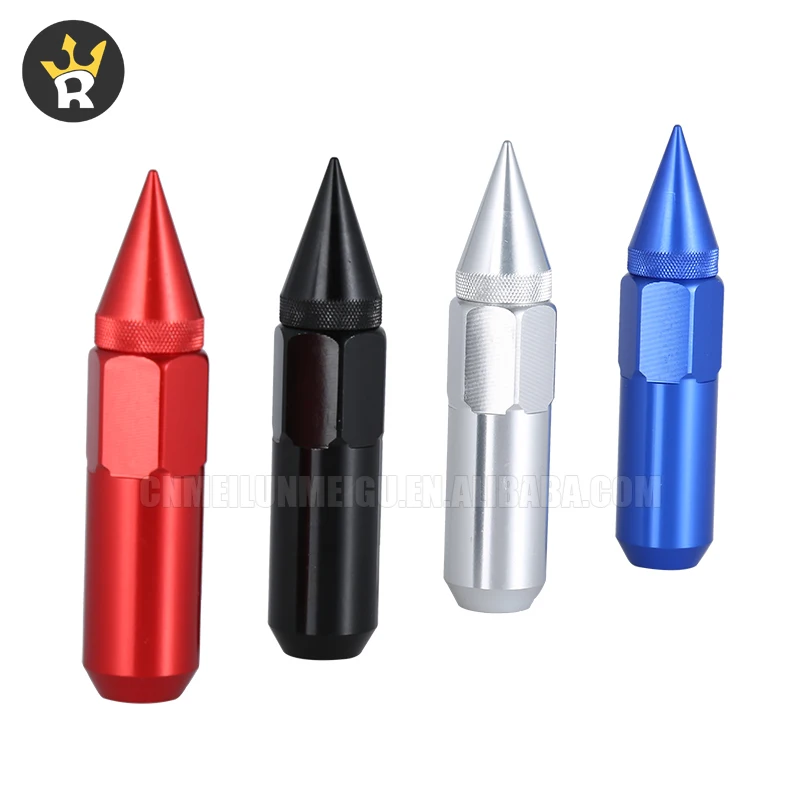 Manufacturer custom made wholesale 19mm hex wheel nut 6061 aluminum forging wheel nuts Aluminum wheel nuts