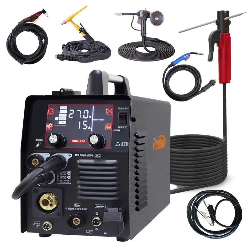 160Amp 220/380V dual voltage portable CO2 no gas MIG MMA TIG CUT aluminium welding machine 5 in 1 multifunctional mig welders