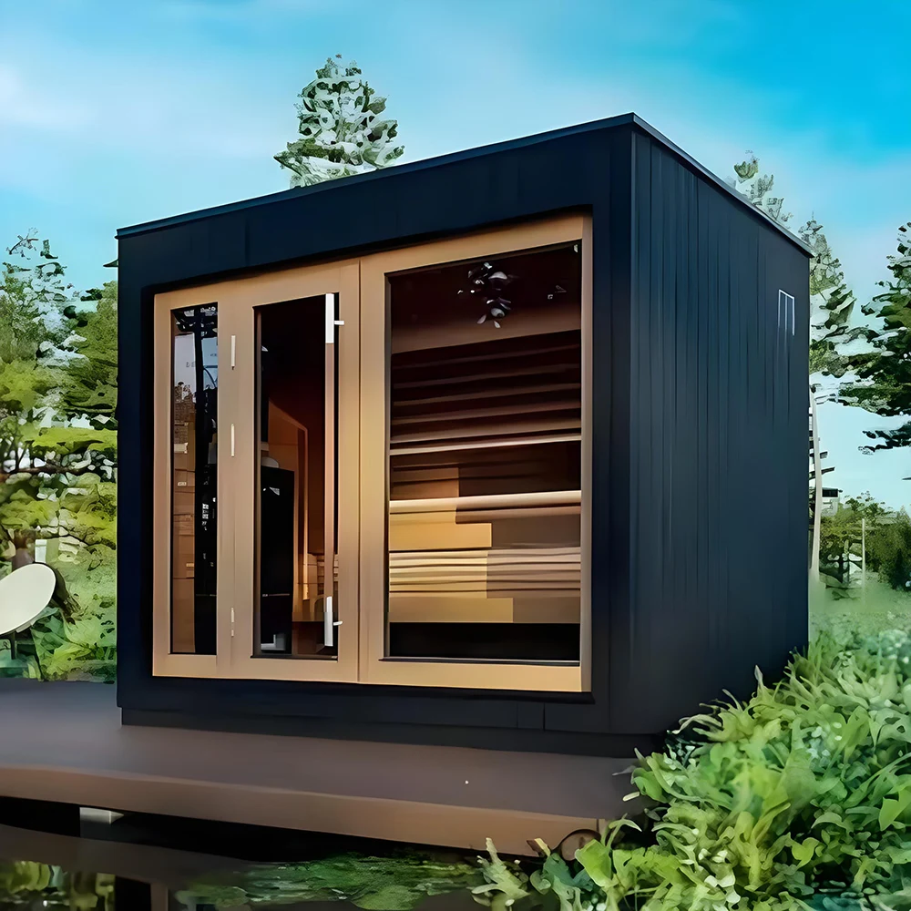 Sale of plant modern family outdoor shower sauna room