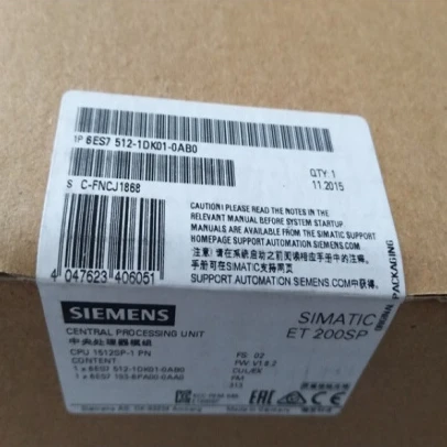 Дистрибьюторы SIMATIC DP ЦП 1512SP-1 PN ET200SP 6ES7512-1DK01-0AB0 SIEMENS