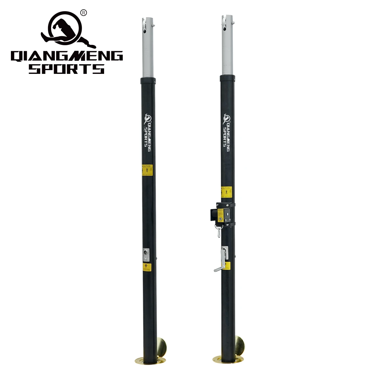 Inground Steel Volleyball Poles with Net Portable Volleyball Post and Net Volley Stand