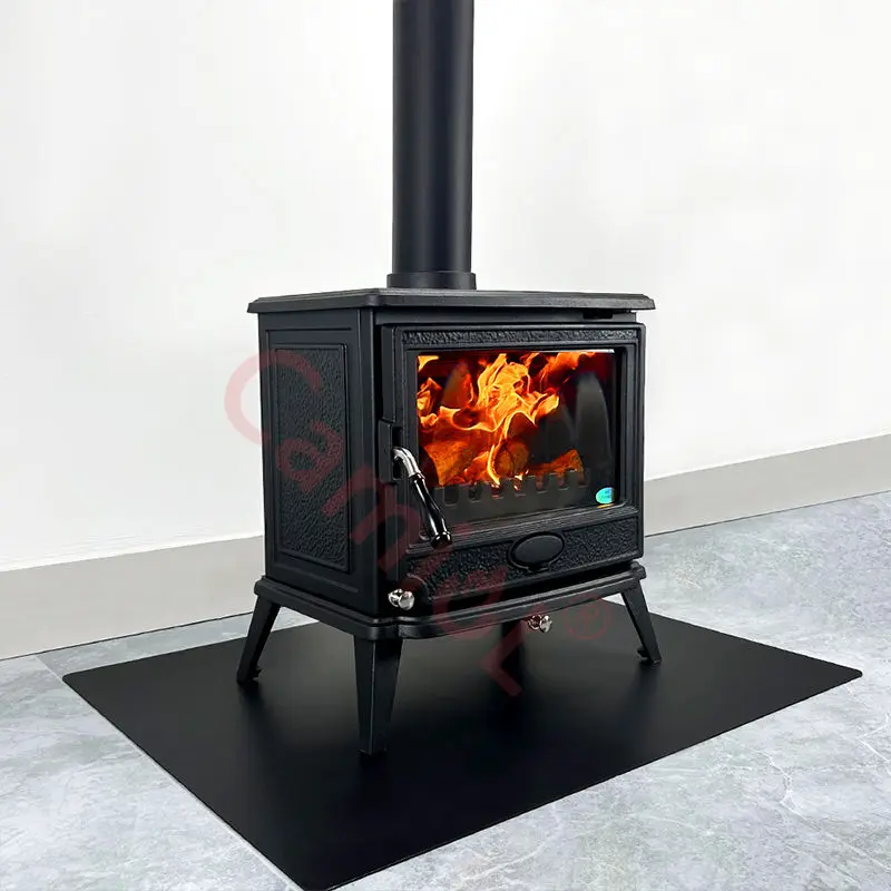 European Casting Metal Corten Steel Cast Iron Indoor Wood Freestanding Burning Wooden Stove Fire Place