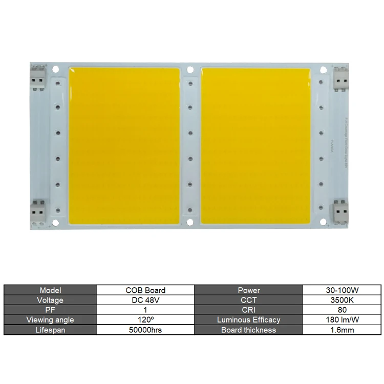 Waterproof Solderless COB Board Chip LED 50W 100W Full Spectrum Grow Light For DIY Hydroponic Indoor