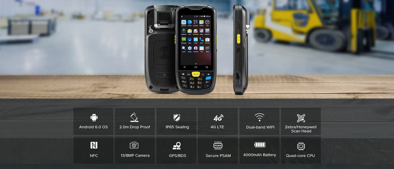 Chainway C6000 Android 10.0 Rugged Mobile Computer/keybad/qr barcode scanner SE4710/2m Drop NFC handheld reader