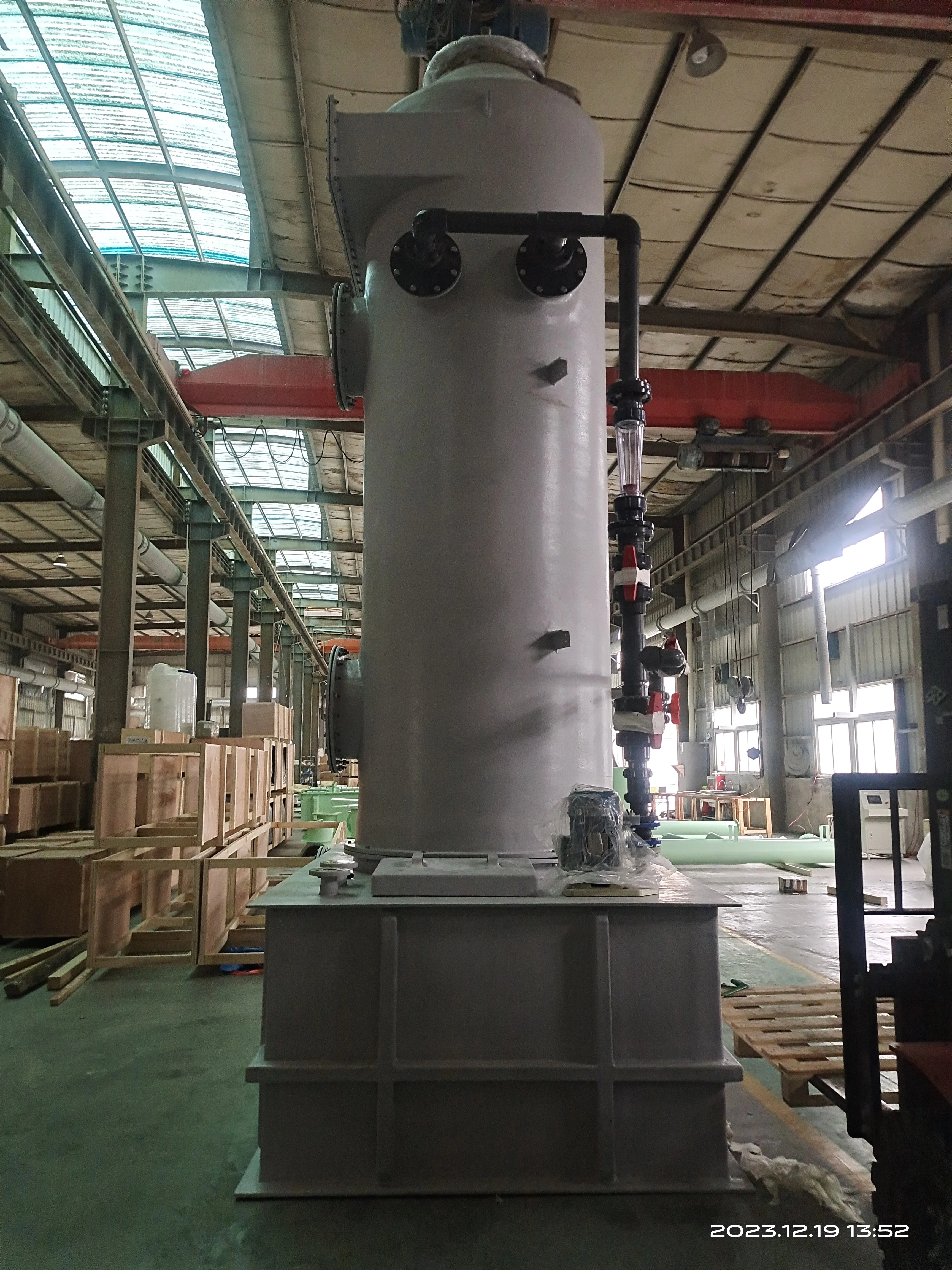 FRP Venturi Wet Scrubber With Water Tank For Smoke/Fume/Dust Treatment