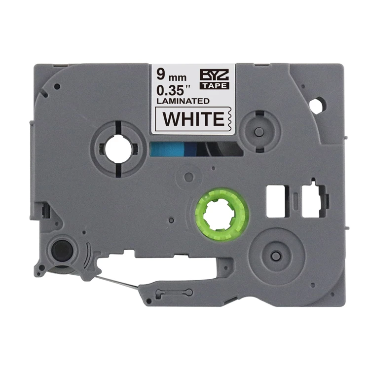 
 9 мм Tze-221 TZe серии черный на белом лента ламинирования для печати ярлыков для TZe Brother P-touch принтер для домашних животных Водонепроницаемый запечатанных лент  