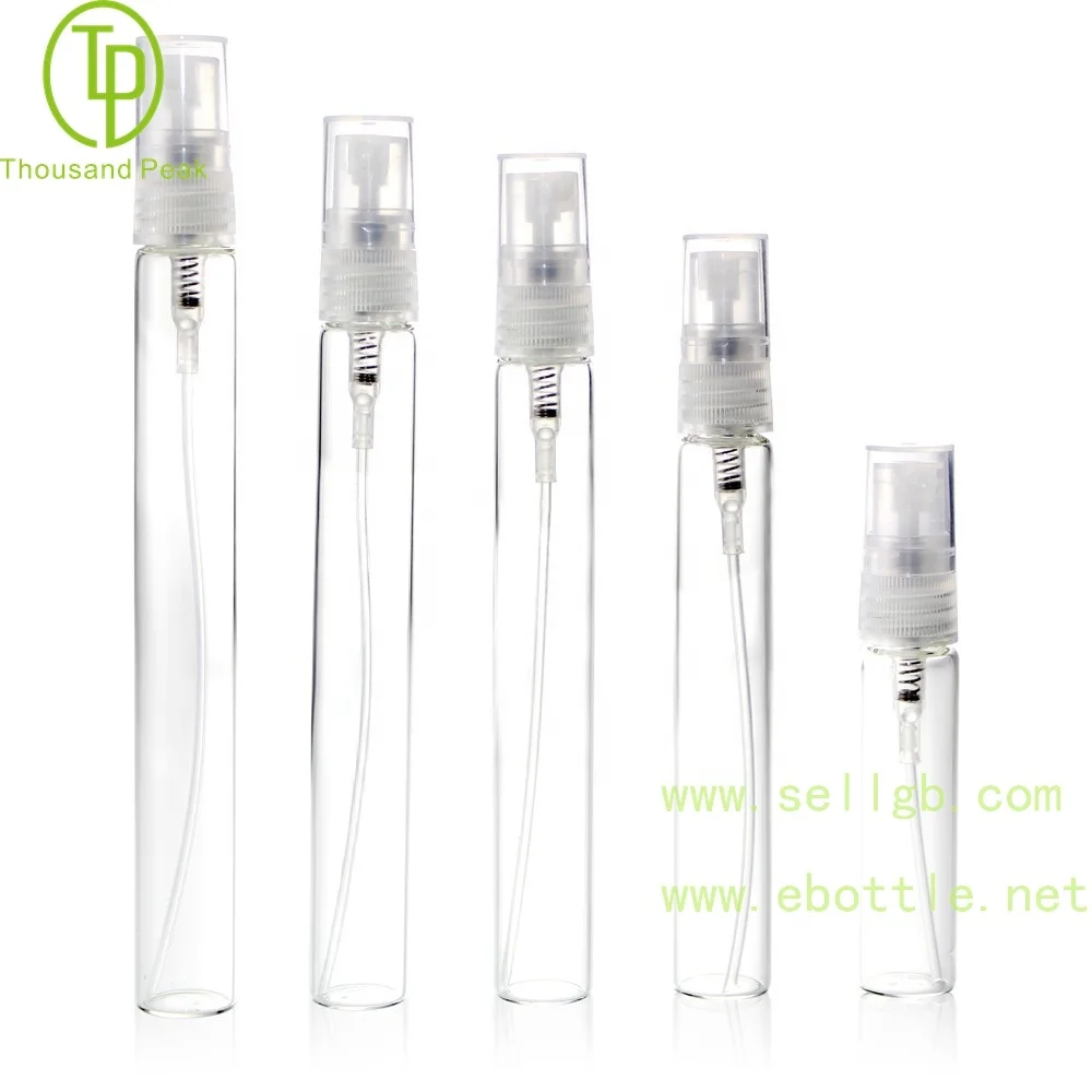 
TP-3-13 3ml - 15ml Perfume tester sample bottle slim shape with sprayer 