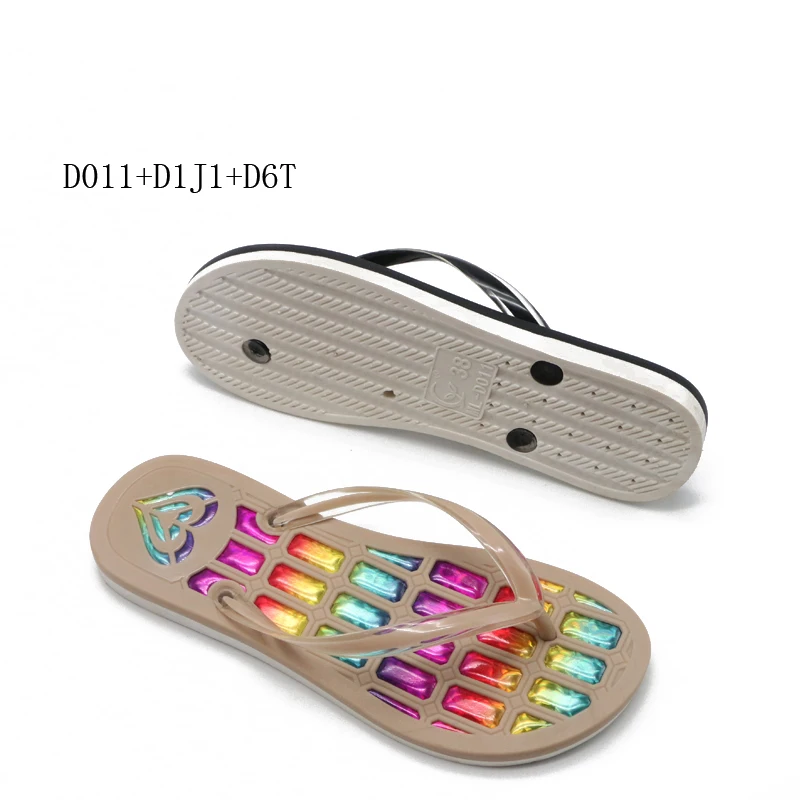 Ladies Sandales pour femmes Flip Flops Sleepers Chappals for Women Flip-Flops Slippers