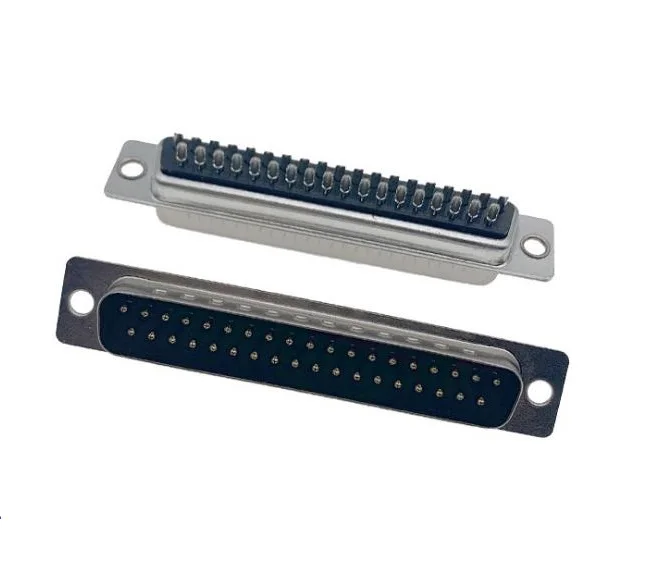 Lycn D-SUB Connector Solder Cup type DB with Punch Pin Male Female Dual Row Gold Plated D-sub connector db9 15 25 37 40 50pin