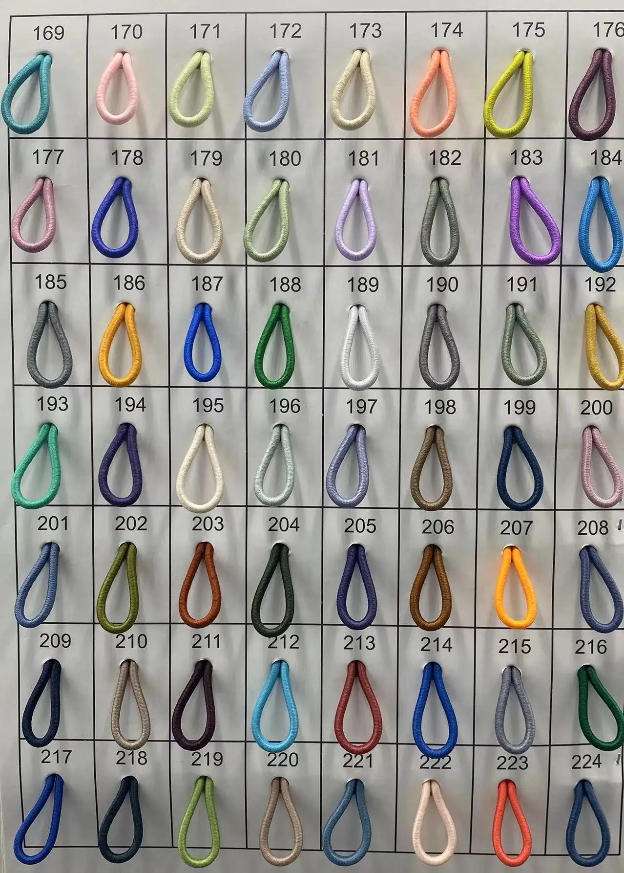 Factory Wholesale1mm 1.5mm 2mm 3mm color Polyester/ nylon  Round rubber elastic bungee cord string braided elastic  ccord