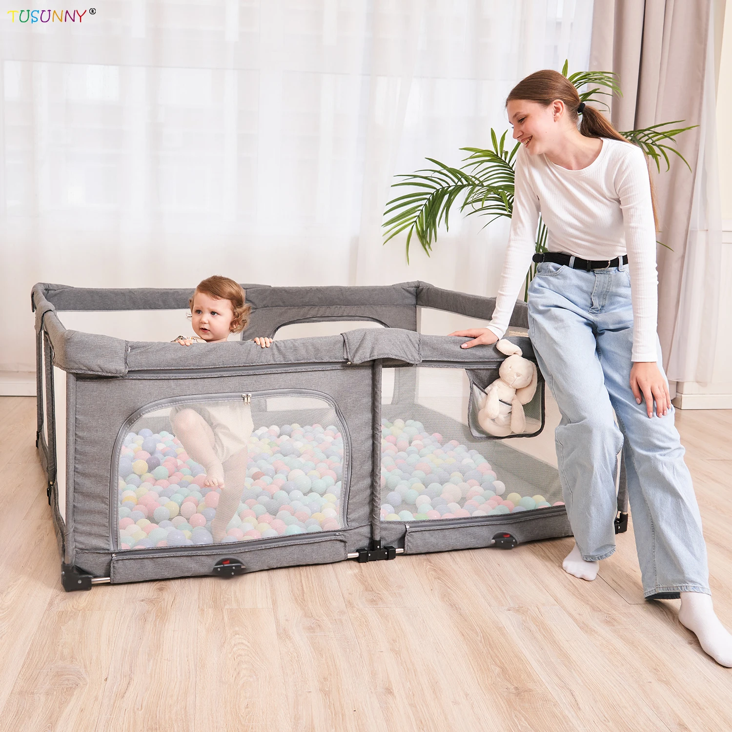 Baby  Playpen Big Size Foldable Adult Baby Playpen Easy To Carry  Care Fence For Babies And Kids
