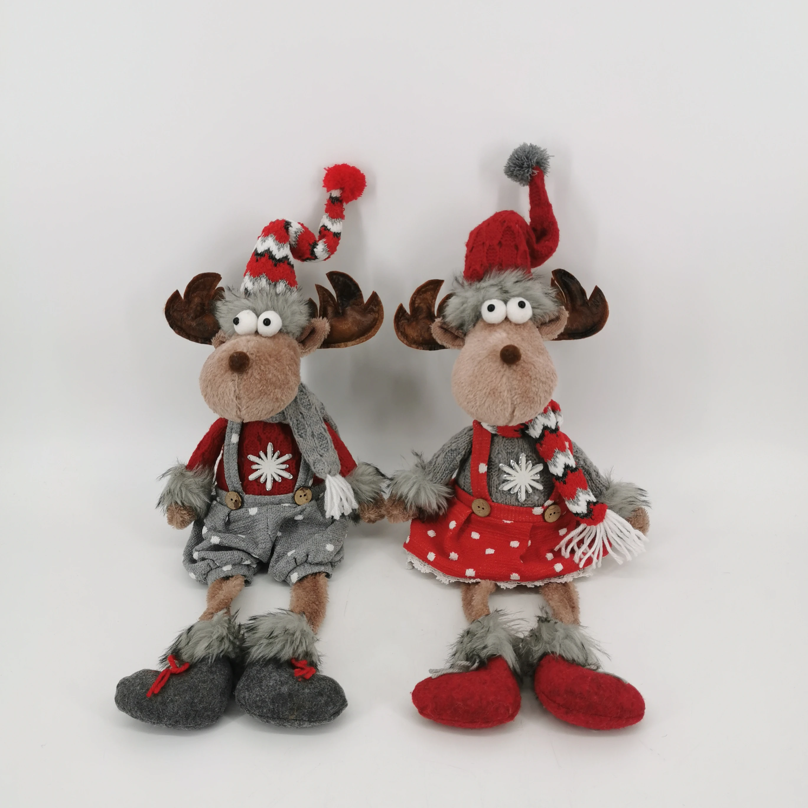 Hot Selling Hanging Elk Santa Claus Christmas Doll Ornament Adjustable Pendants for Home Decor