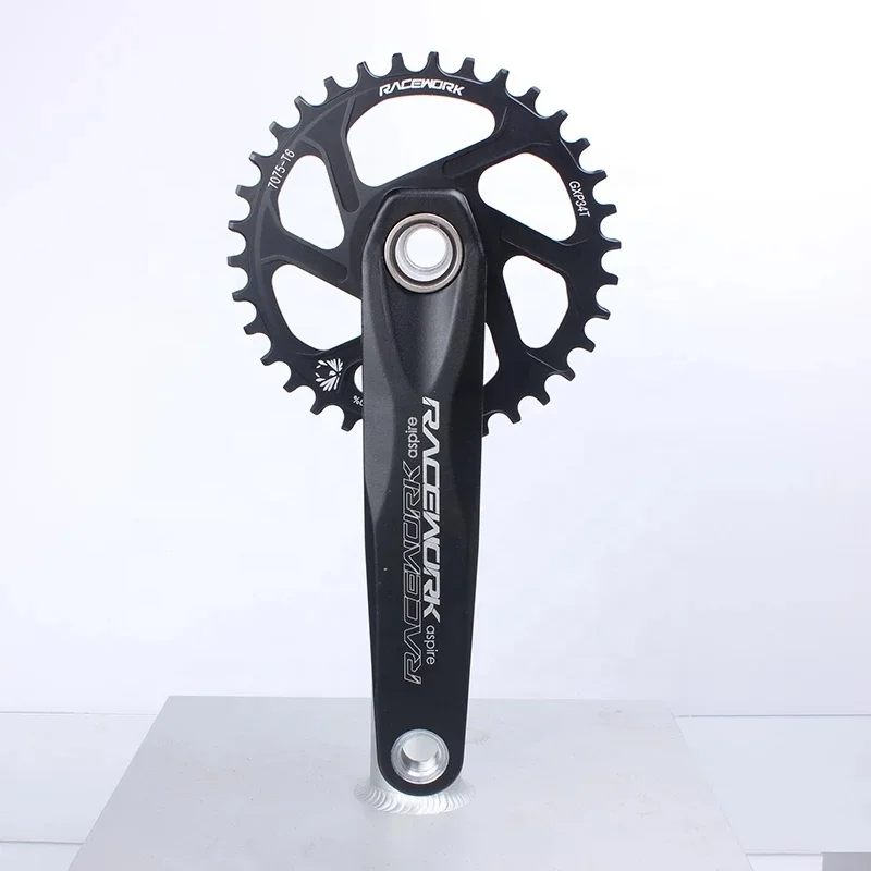 2021 new authentic RACEWORK mountain bike crank set sprocket 170mm 175mm 1x MTB hollowtech gxp Crankset