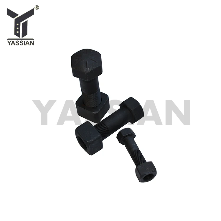 
china m40 m28 m16 hex flange black 8.8 gradestandard size high tensile high strength plow track shoe bolts and nuts 