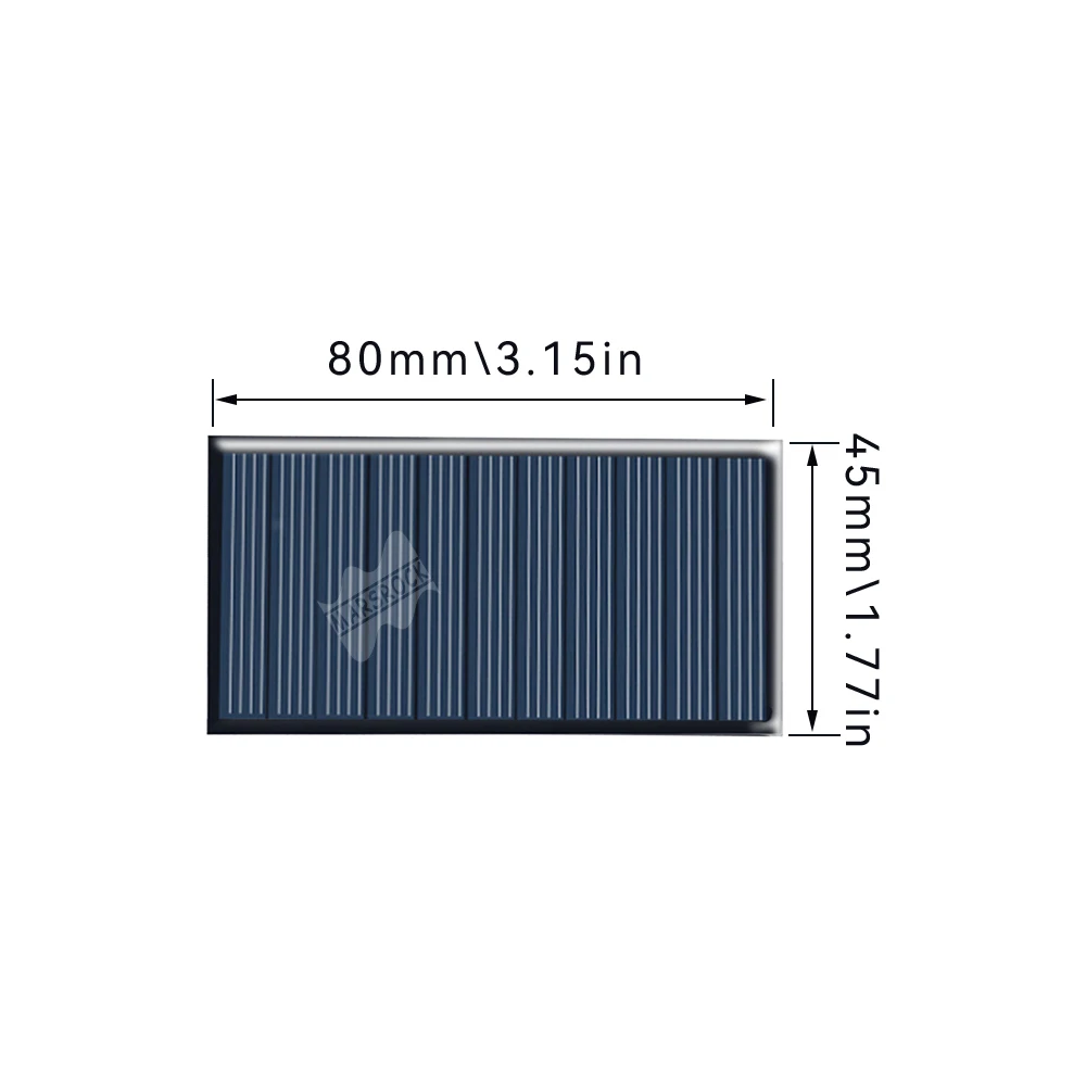 80*45mm 5.5V 0.5W Solar Panels Cell Panels Solar Marsrock Solar Energy Products Solar Cells Solar Kit Epoxy Resin Solar Panels