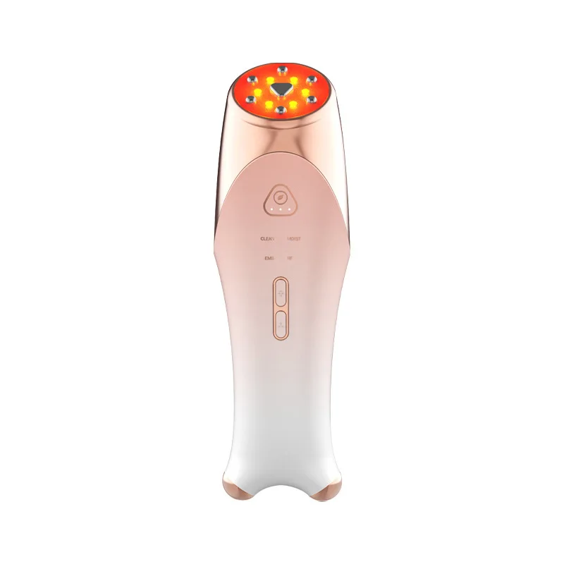 New Rechargeable RF LED Facial Beauty Machine Skin Care Microcurrent Light Therapy Device for Face Rejuvenation ABS EU UK