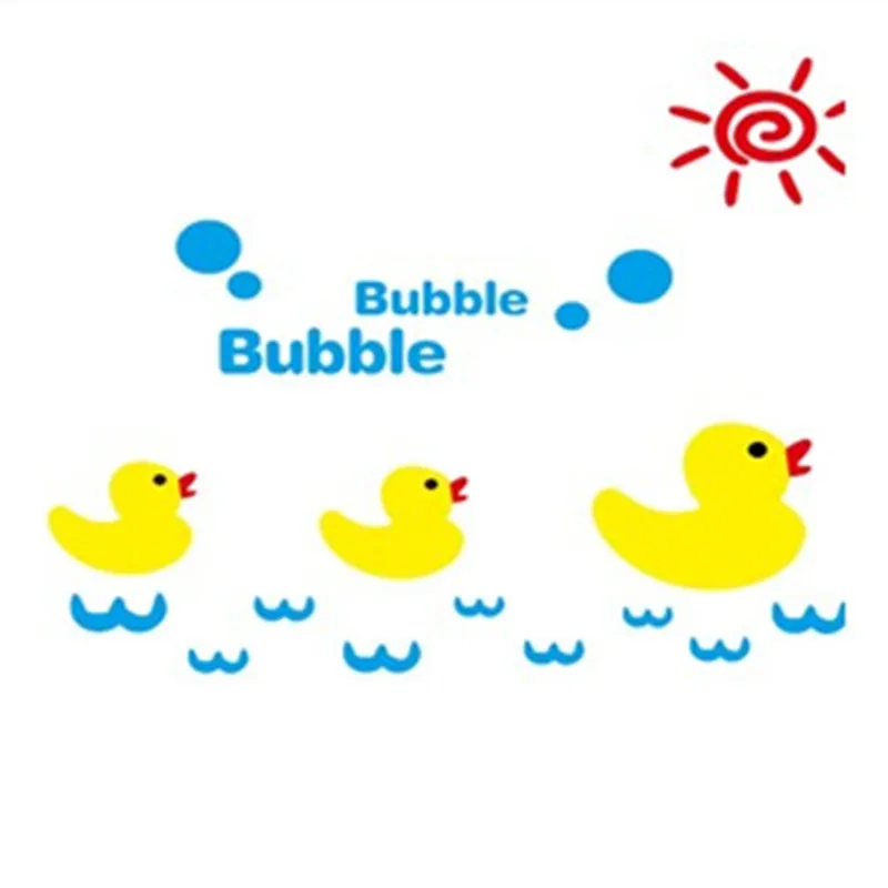 3D Stereo Duck Crystal Acrylic Wall Sticker Children Cartoon Cute Decorative Wall Decal Removable PVC Sticker Kids Wall Decals
