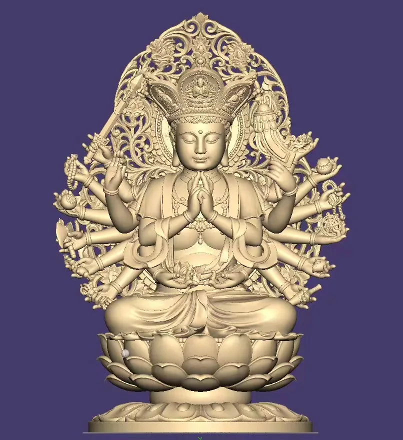 Chinese art masters focus on 3D design and customization of temple Buddha statues for more than 30 years Buddha statue mold