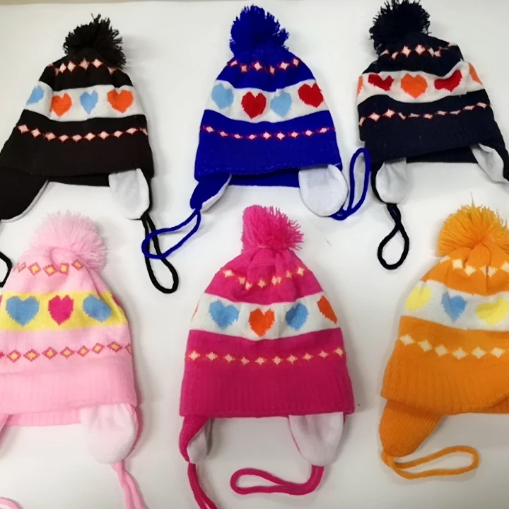 Hot Sales Safety New Design Winter Animal Knitting Baby Hat, Knitted Cute Baby Cap