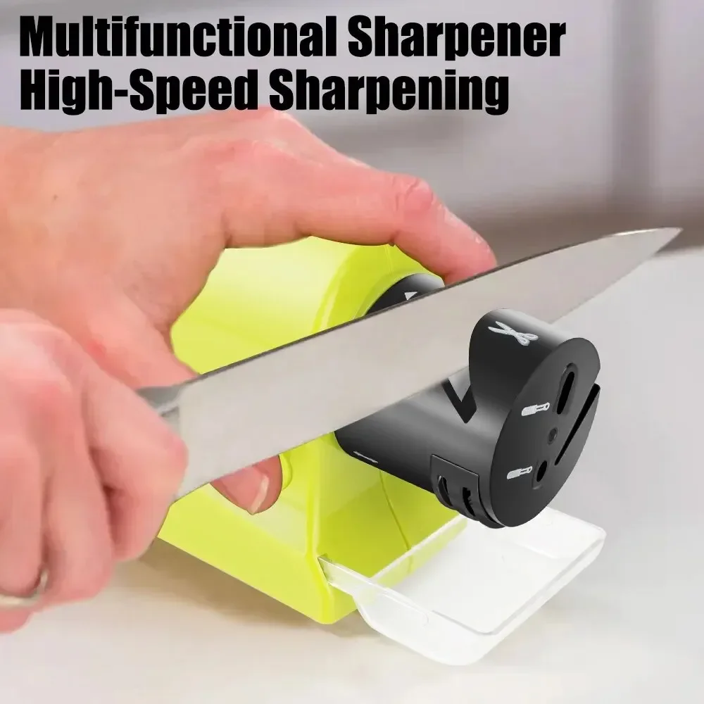3 in 1 Scissors and Screwdriver Sharpening Electric Kitchen Knife Sharpener