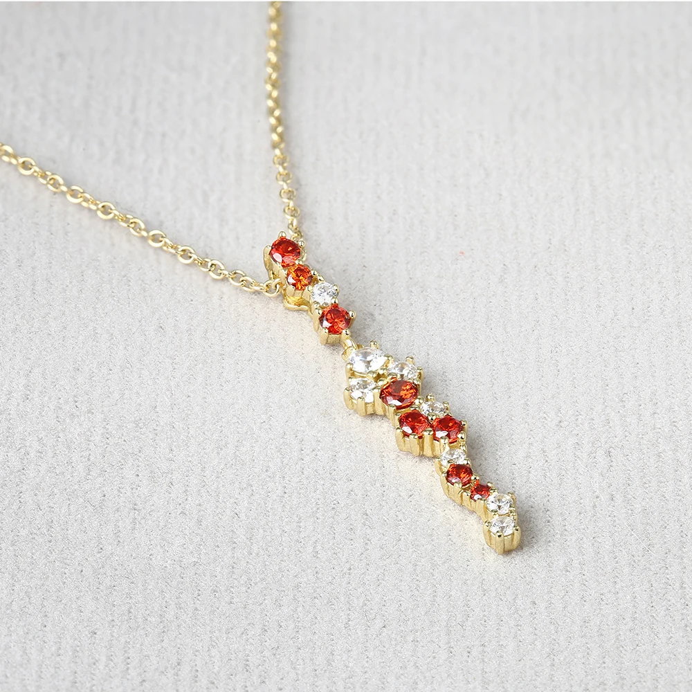 Grace Jewelry Pomegranate Red Zircon Famous Brands Designer Earrings Necklace Jewelry Set for Women