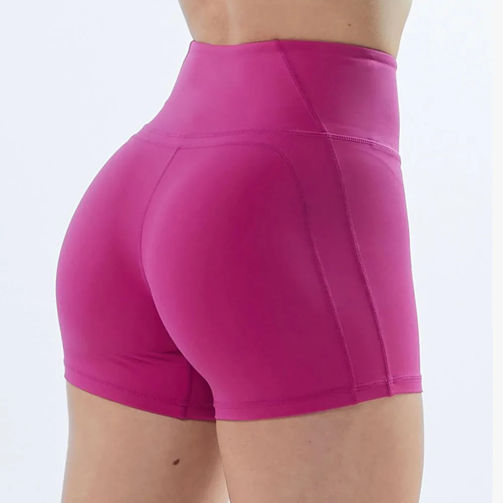MIQI summer new style Tummy control without front seam outdoor yoga sports fitness shorts gym