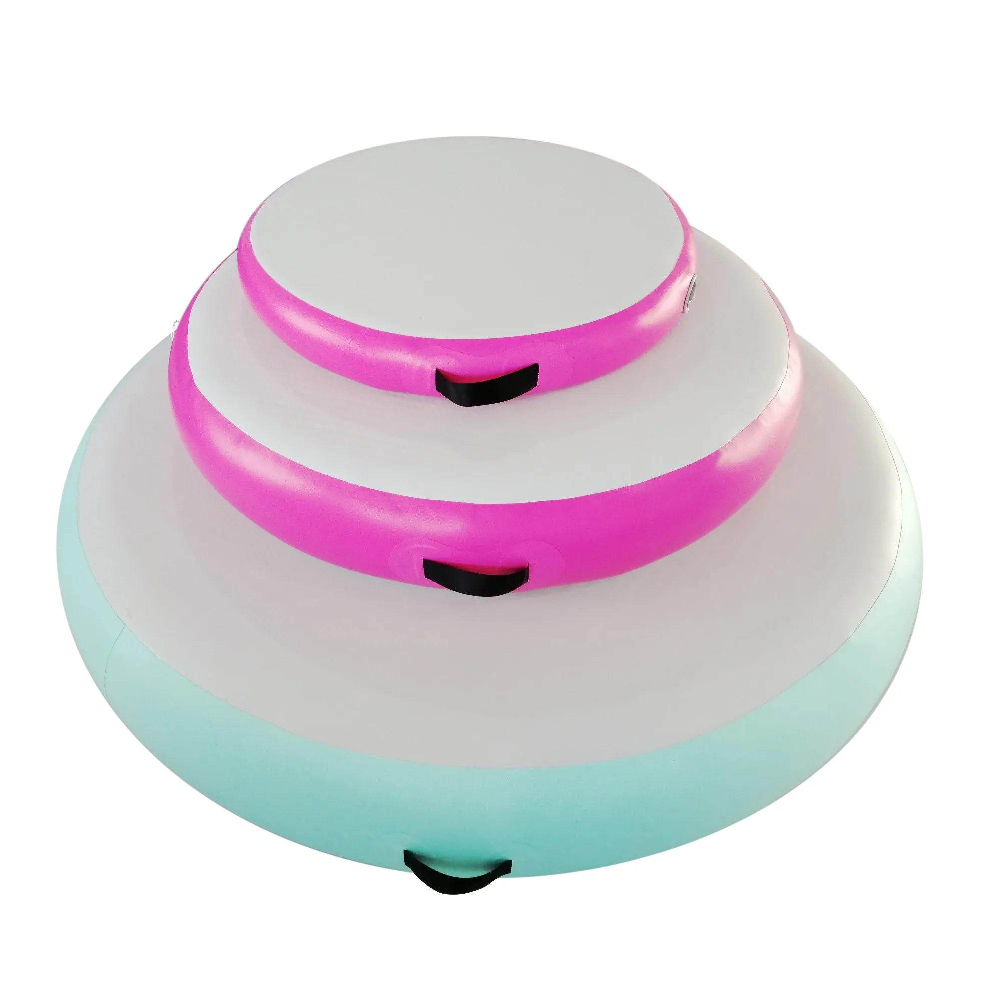 Оптовая продажа по заводской цене, маленький тренировочный надувной воздушный круг, Круглый гимнастический коврик, воздушный трек