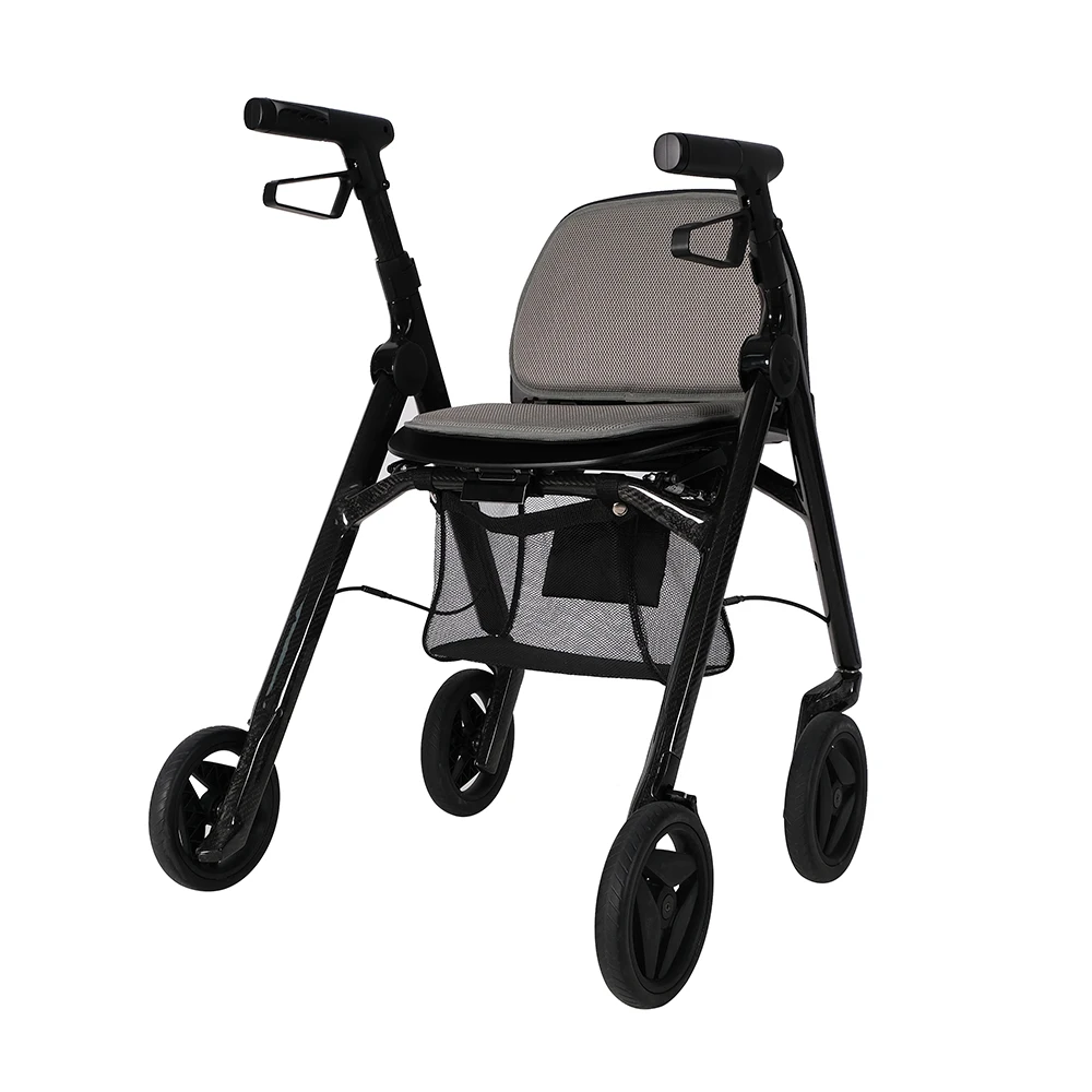 Подвижные вертикальные ходунки складной регулируемый супермаркет для покупок из углеродного волокна картонная упаковка инвалидных колясок 8 120 кг JBH