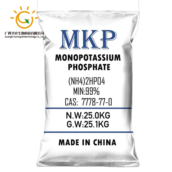Manufacturer Pupuk MKP NPK 0-52-34 Monopotassium Phosphate Phosphite Fertilizer Potassium Dihydrogen Phosphate KH2PO4 Price