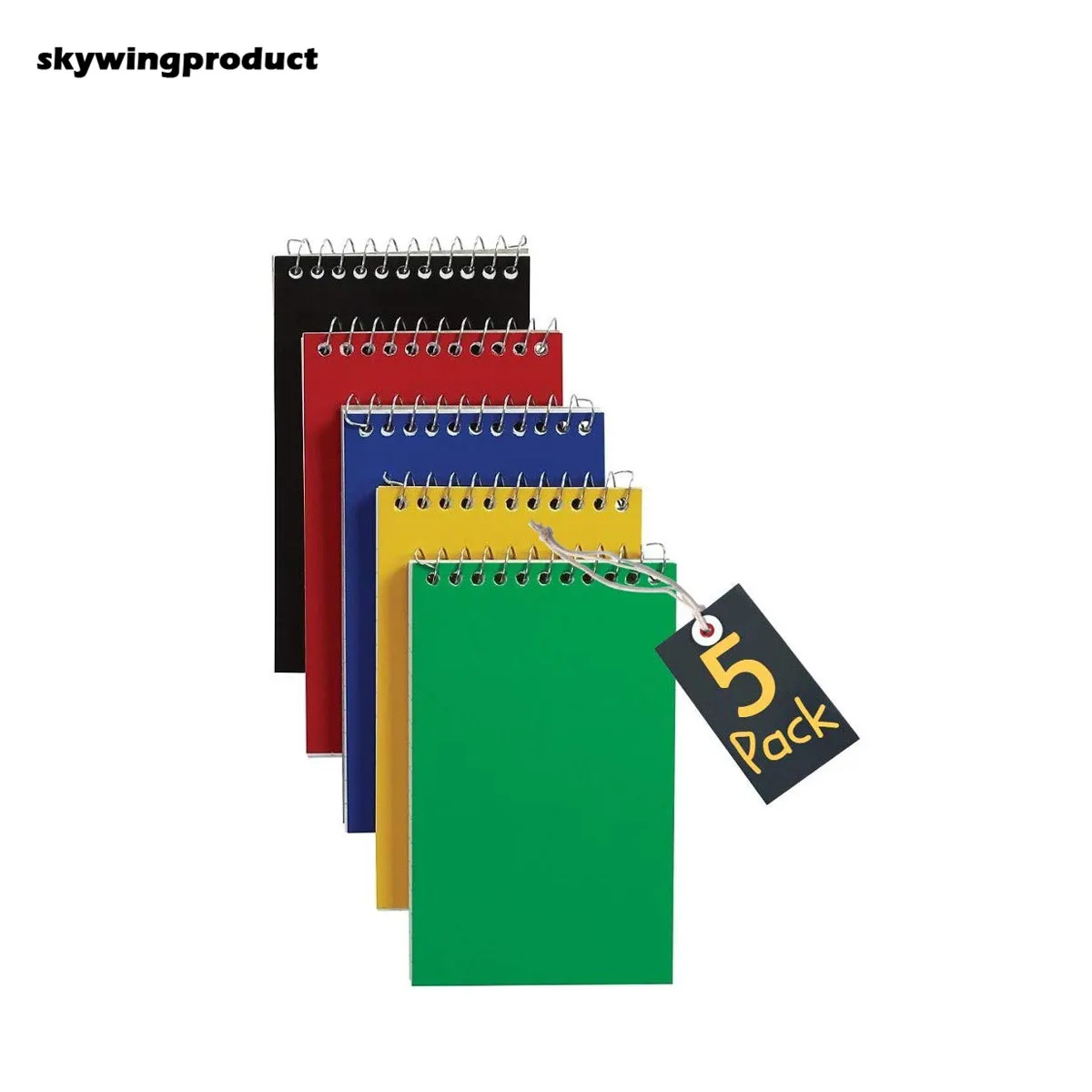 skywing productBig promotion Small Notepad 3x5 Inch Assorted 75 Sheets 5 Pack Wirebound Spiral Memo Books With College Ruled