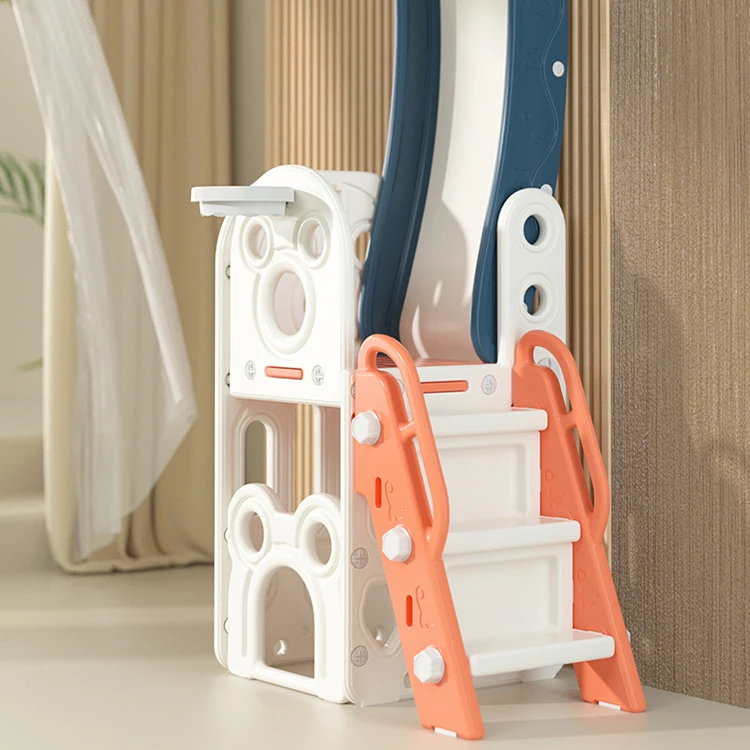 Plastic Slide And Swing Indoor Kids Toy Small Playground Indoor Toys Folding Slide