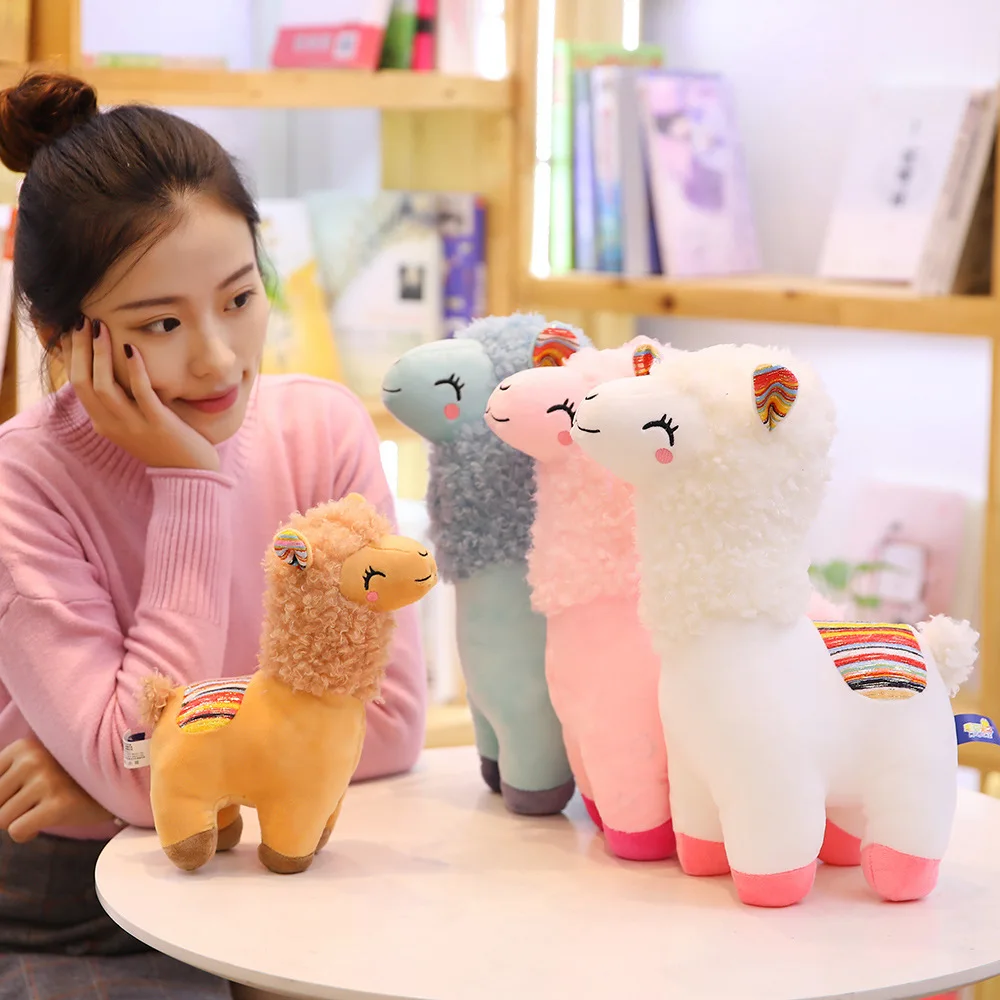 T631 In Stock stuffed animal custom alpaca goat Plush Stuffed Soft Toys Animal Sheep Plush Toy