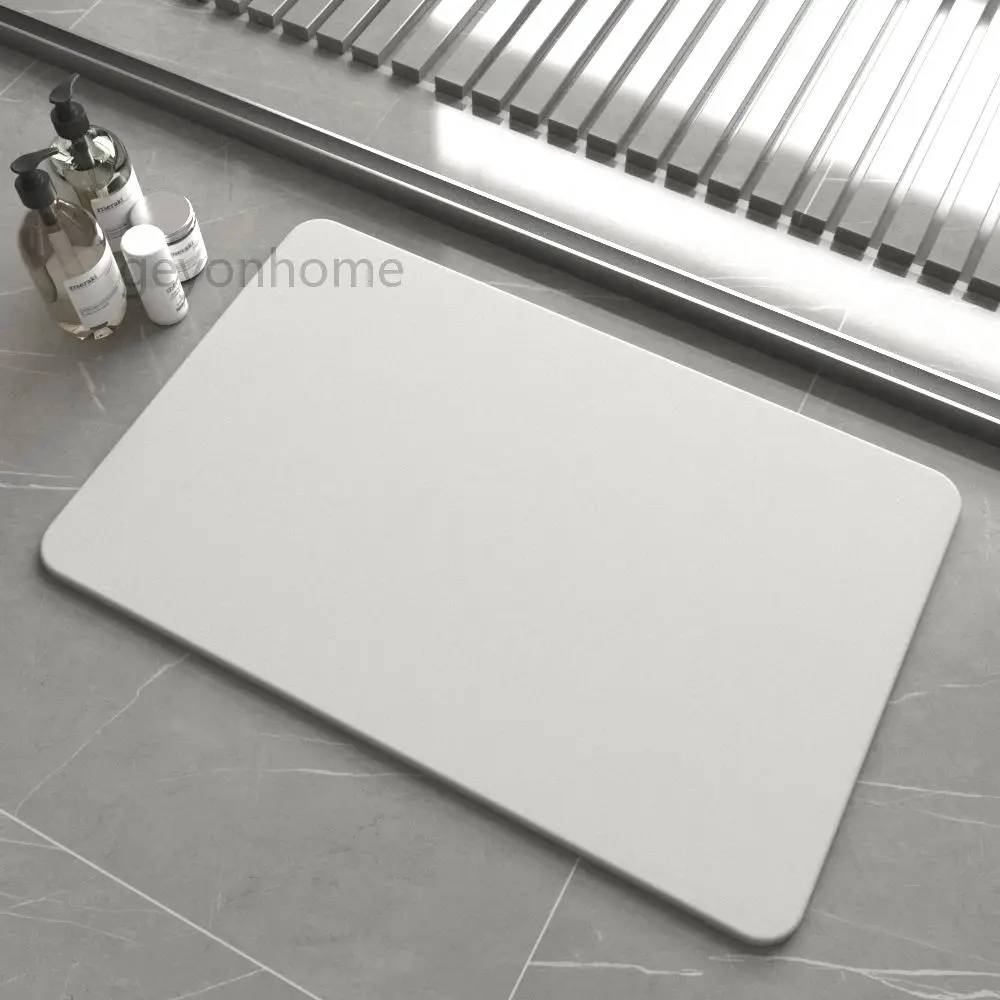 Custom Size Natural Diatomaceous Earth Bath Mat Super Absorption Quick Drying Non-Slip mat