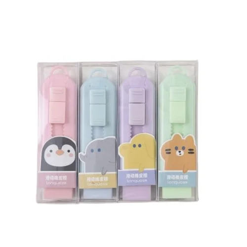 Animal cute earaser fashion stationery student back to schook pen pencil notebook