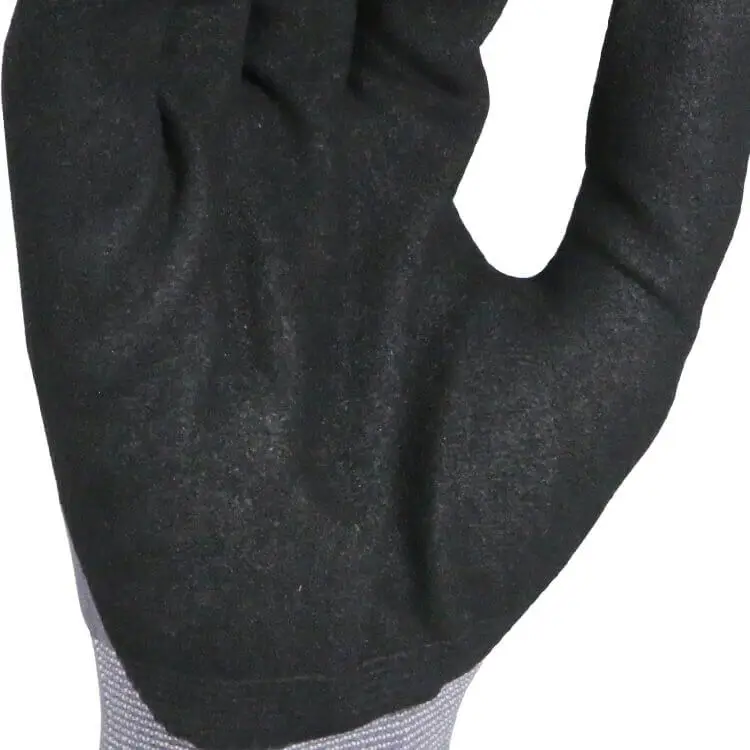 ENTE SAFETY nylon spandex softness nitrile sandy finish working oil and gas  good grip garden worker gloves