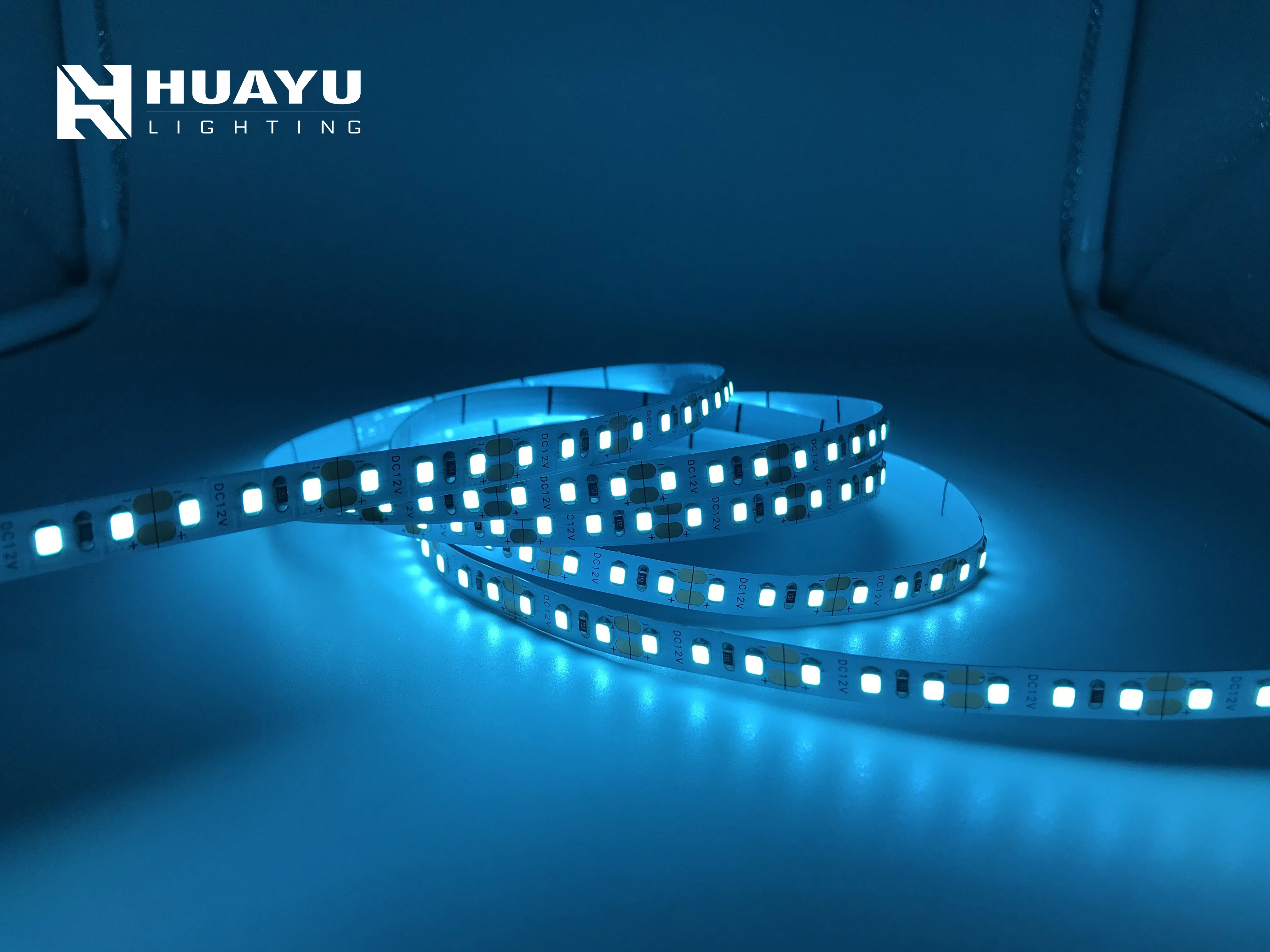 SMD5050 SMD2835 SMD 3528 60leds/m 120leds/m flexible led strip light 12V 24V with sky ice blue color for indoor decoration