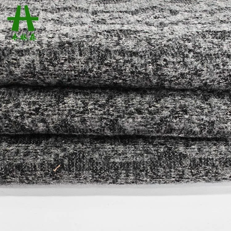 Mulinsen текстиль однотонная окрашенная стрейч QJacquard полиэстер вискоза флисовая трикотажная ткань