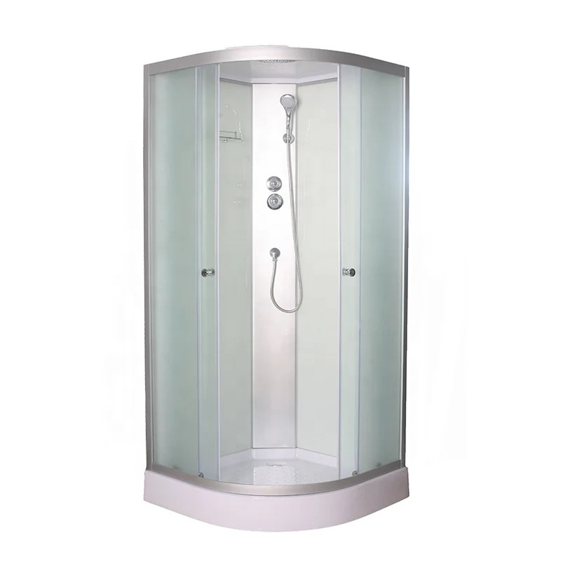 Factory direct sale mat tempered glass bathroom cabin sliding shower cubicle