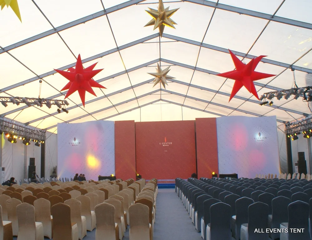 Luxury transparent clear roof tents for weddings banquet