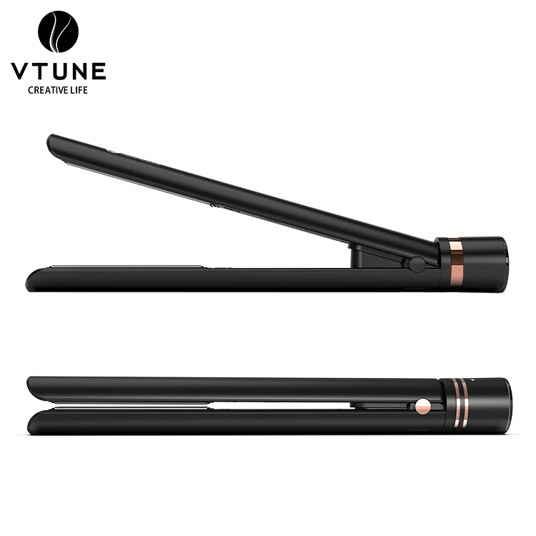 Professional Mini Portable Ionic Technology Harmless Wet Dry Flat Iron Infrared Heating Brush Hair Straightener