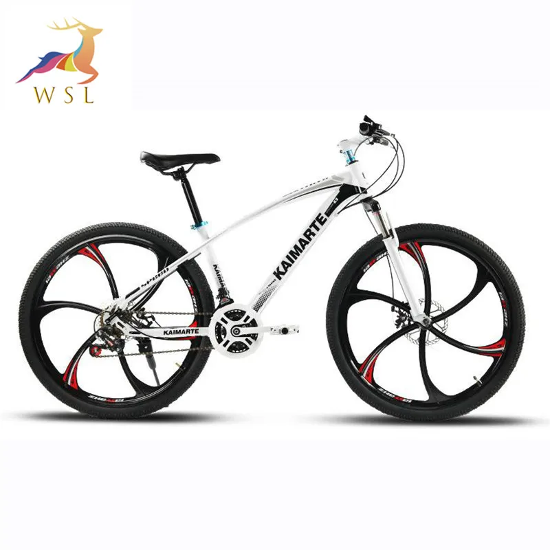 China Hot Sale Mountain Bike Factory Direct Wholesale Bicycles Suspension Fork MTB 26 Inch Magnesium Alloy Integrated Wheel