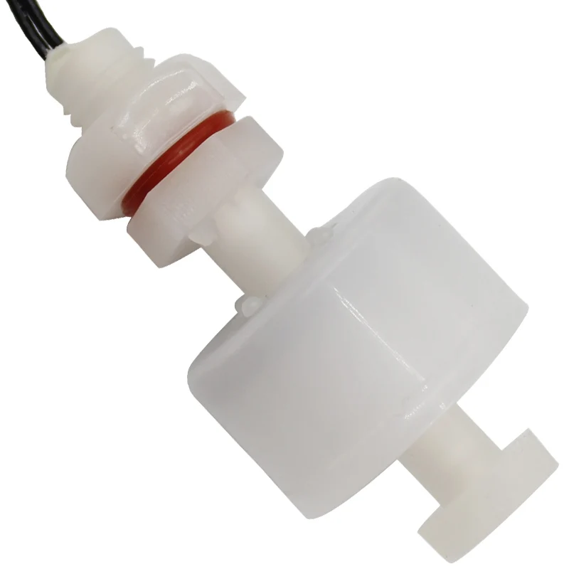 PVDF PTFE Tefloning plastic vertical M10 float ball level switch 43mm magnetic limit switch mechanical switch