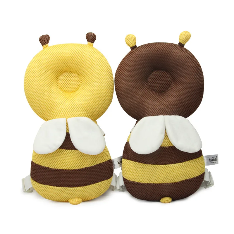2024 New custom Toddler Baby Head Protector Safety Pad Cushion Back Prevent Injured Angel Bee Cartoon Security Pillows plush toy