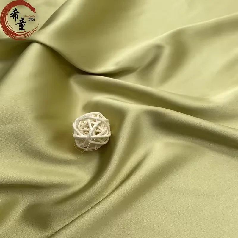 Woman party wear dress pajamas material high quality  dobby Brida silk Satin Fabric Rolls for pajamas evening dress