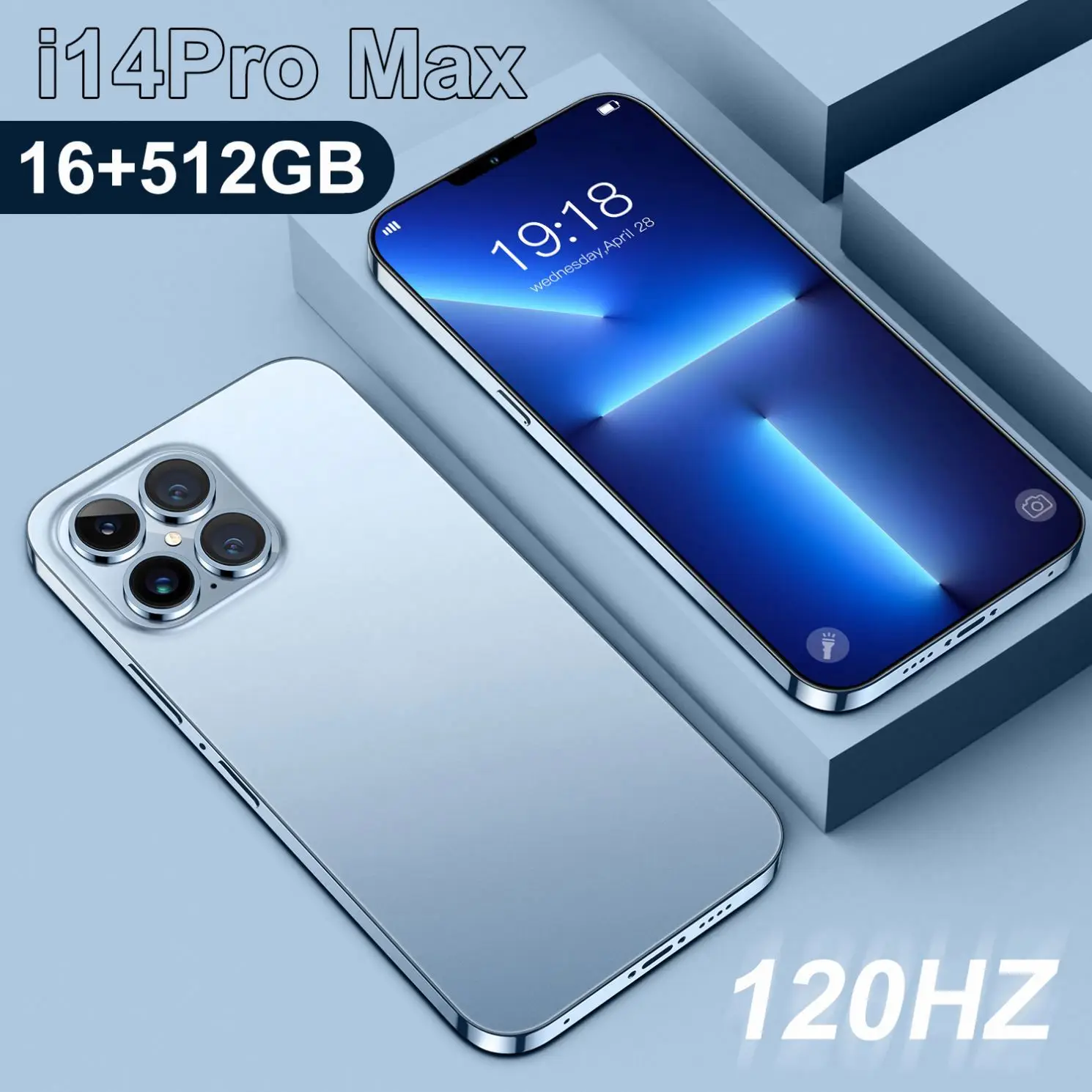 i14 Pro MAX Original Smartphones phone14 10-Core 5G LET Cellphones unlocked Dual SIM Brand New phone