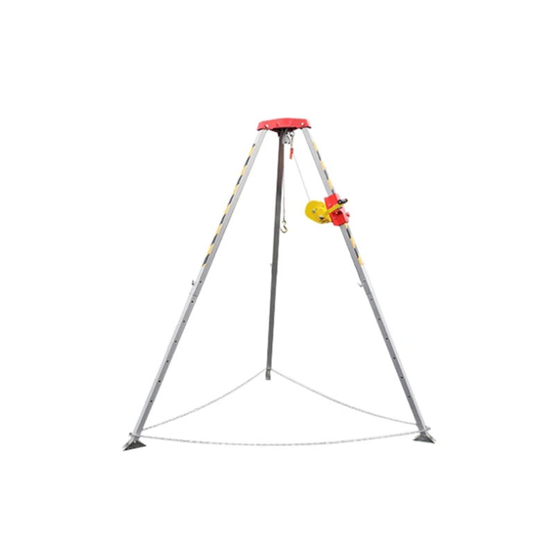 Marine  type Rescue Tripod  Safe Rescue Tripod  Lifting tripod with Chains Crane Winches