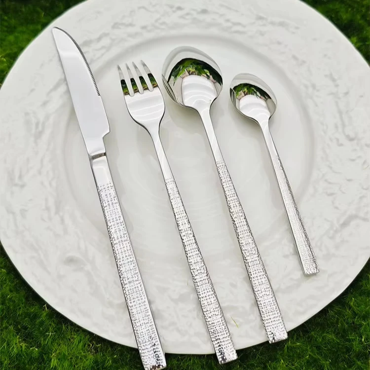 Natural Bone Flatware with Sabre Mother-of-pearl-flatware Bronze 24k Silver Natural Bone Flatware