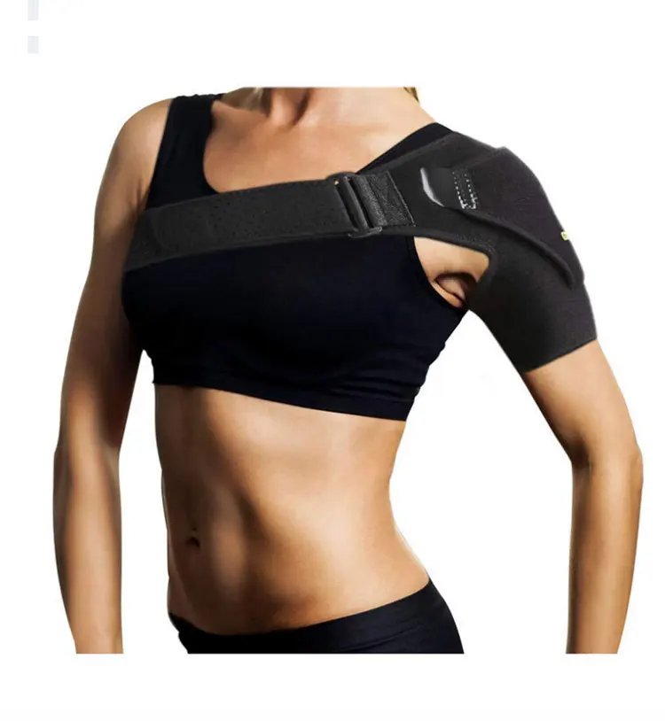 Custom Logo Neoprene Breathable Shoulder Protection Sports Compression Adjustable Belt Shoulder Support Braces