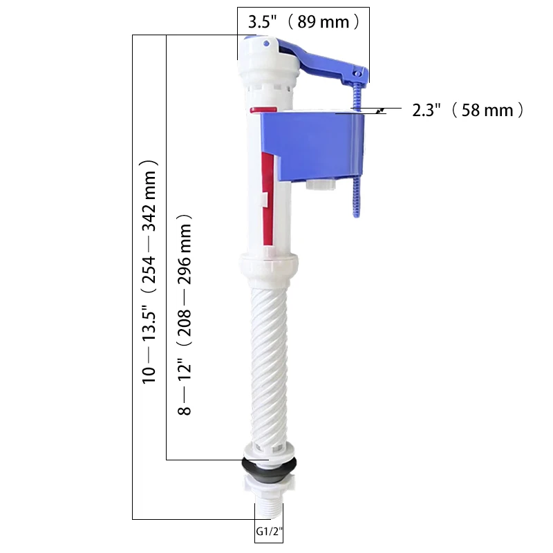Reasonable price Qualities product Spiral Adjustable Reliable Toilet Type Fill Valve
