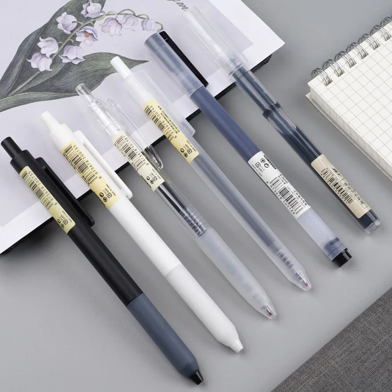 2024 New Direct Liquid Quick-drying Roller Pen Giant Writing Brush Set 0.5 Black student press neutral pen